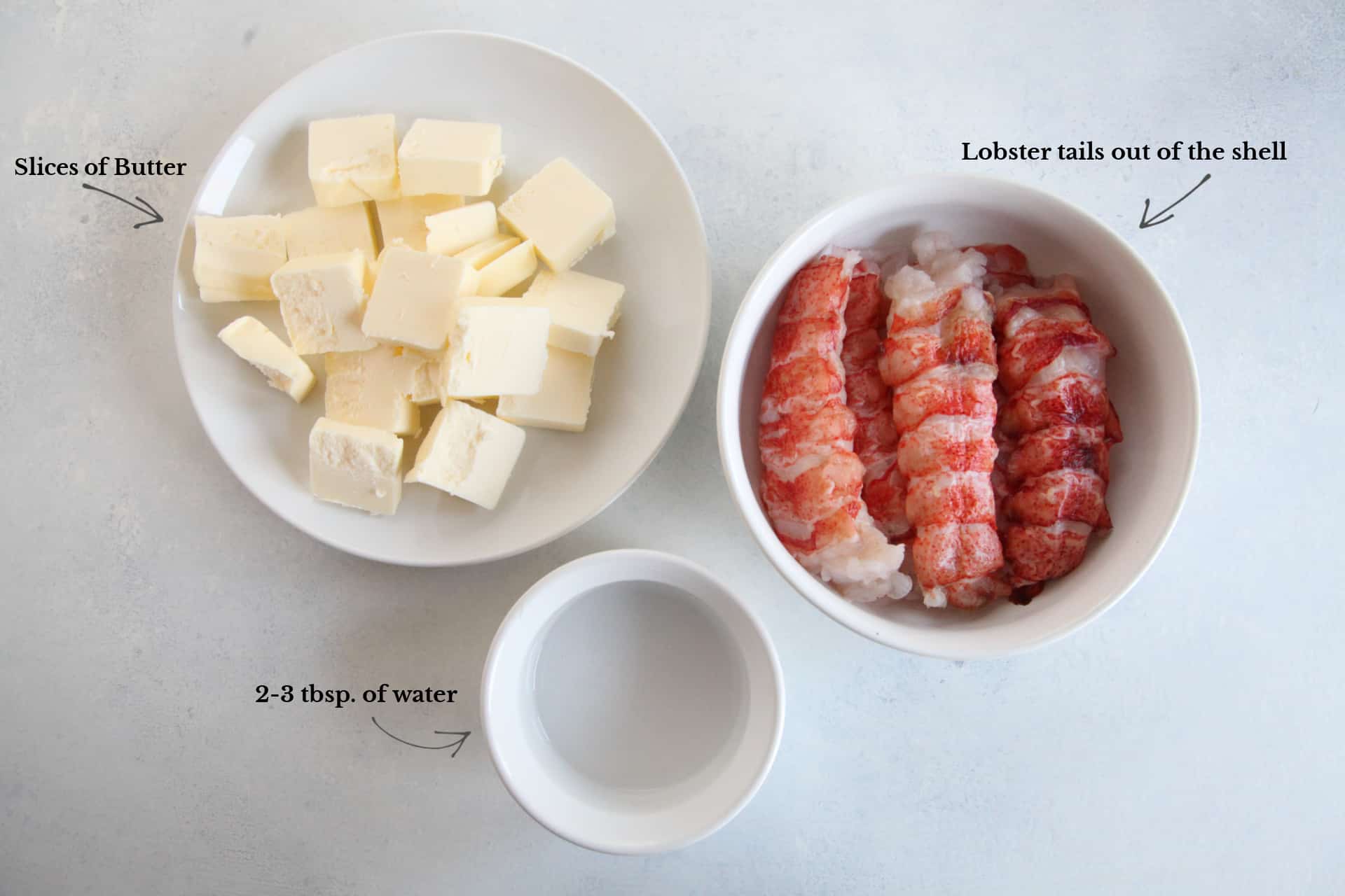 Poached Lobster Tails ingredients