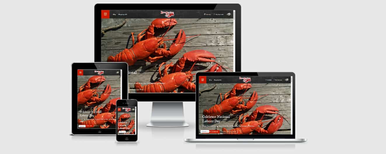 Responsive Website LobsterAnywhere
